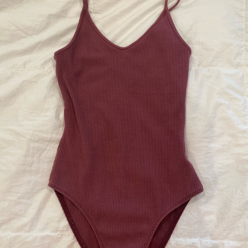 American Eagle Maroon Bodysuit